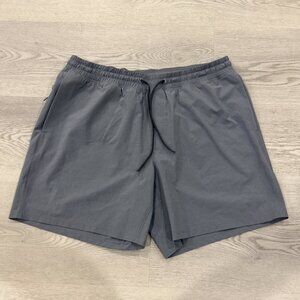 Lululemon Men’s Pace Breaker Gray Shorts XL Drawstring Mesh Liner